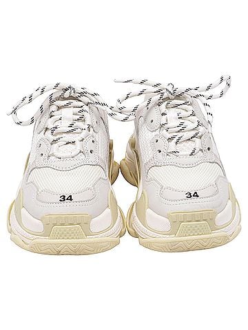 Balenciaga Balenciaga Triple S Sneakers in White Polyester (view 2)