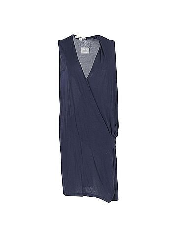 Acne Acne Studios Natifa Dress in Navy Blue Lyocell (view 1)