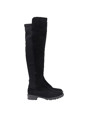 Stuart Weitzman Stuart Weitzman Knee-High Boots in Black Suede (view 1)