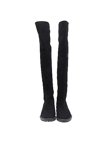 Stuart Weitzman Stuart Weitzman Knee-High Boots in Black Suede (view 2)