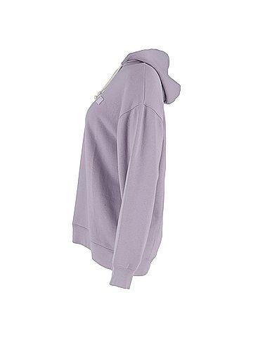 Acne  Acne Studios Fairah Face Patch Oversize Hoodie in Purple Cotton  (view 2)