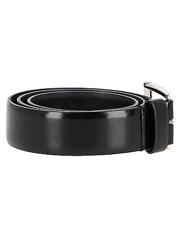 Prada  Prada Logo Buckled Belt in Black Leather (view 2)