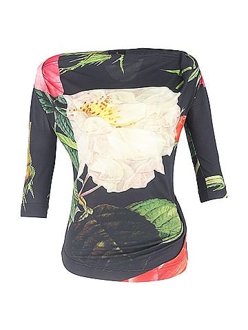 Vivienne Westwood  Vivienne Westwood Floral-Print Wide Neck Bouse in Multicolor Viscose (view 1)