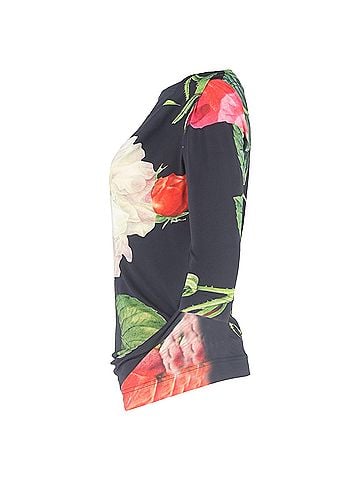 Vivienne Westwood  Vivienne Westwood Floral-Print Wide Neck Bouse in Multicolor Viscose (view 2)
