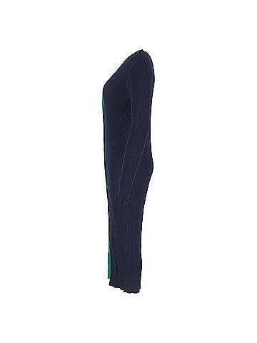 STAUD Staud Shoko Colorblocked Midi Dress in Multicolor Viscose (view 2)