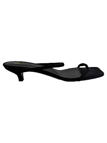 Totême  Totême Minimalist 40 Mules in Black Suede (view 1)