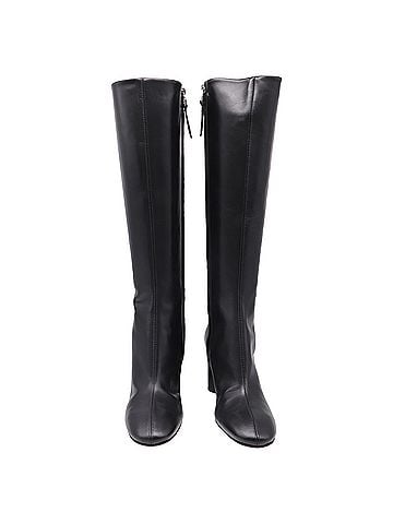 aeydē Aeyde Ariana Knee Boots in Black Leather (view 2)