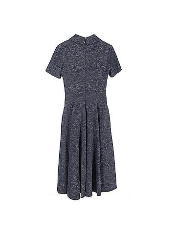 Emilia Wickstead Emilia Wickstead Jody Belted Denim Midi Shirt Dress in Blue Cotton  (view 2)