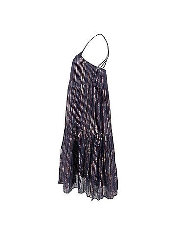 Ulla Johnson Ulla Johnson?Samara Knee Length Dress in Navy Blue Lurex (view 2)