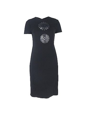 Prada Prada Sequined Sheath Dress in Black Viscose (view 1)