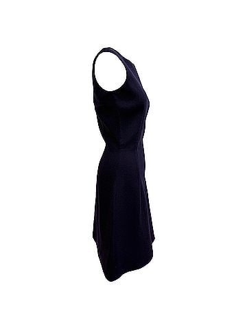 Alexander McQueen Alexander Mcqueen Sleeveless A-Line Mini Dress in Violet Wool (view 2)