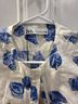 Zara Floral White Blue Casual Dress Size S - photo 3