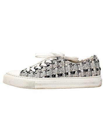Stuart Weitzman Stuart Weitzman Goldie Sneakers in Multicolor Tweed (view 2)