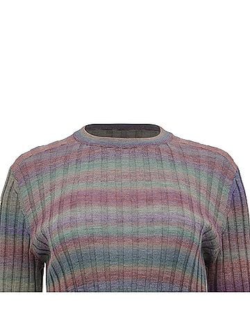 RE/DONE Re/Done Poor Boy Rib Sweater in Multicolor Wool  (view 2)
