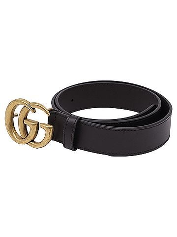 Gucci Gucci Interlocking G Buckle Belt in Black Leather (view 2)