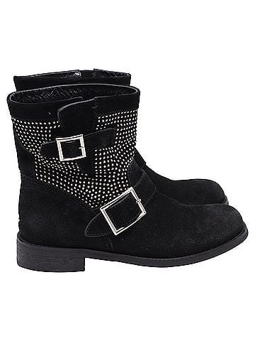Jimmy Choo  Jimmy Choo Studded Ankle Boots in Black Suede (view 1)