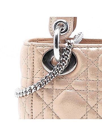 Dior Mini Iridescent Lambskin Cannage Lady Dior (view 2)