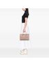 Prada 100% Leather Brown Saffiano Lux Double Zip Frame Tote One size - photo 2