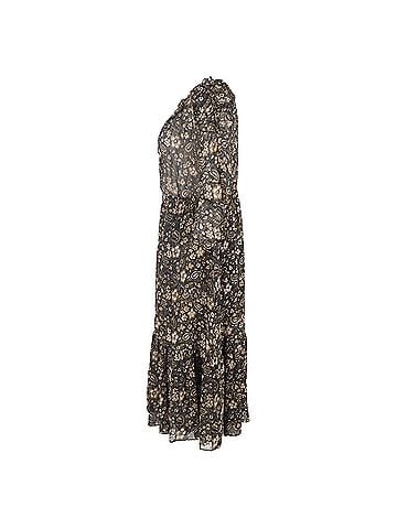 Ulla Johnson  Ulla Johnson Izar Floral-Print Midi Dress in Multicolor Silk (view 2)