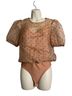 Cami NYC 100% Silk 20% Spandex 80% Modal Polka Dots Pink Bodysuit Size S - photo 1