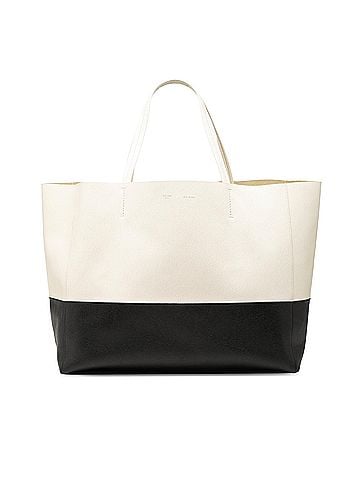 Céline Bicolor Calfskin Horizontal Cabas Tote (view 1)