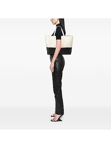 Céline Bicolor Calfskin Horizontal Cabas Tote (view 2)