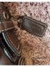 Coach 100% Leather Solid Brown Leather Shoulder Bag One size - photo 5