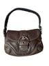 Coach 100% Leather Solid Brown Leather Shoulder Bag One size - photo 1