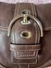 Coach 100% Leather Solid Brown Leather Shoulder Bag One size - photo 6