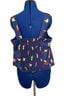 ModCloth 100% Cotton Floral Blue Sleeveless Top Size 1X - photo 2