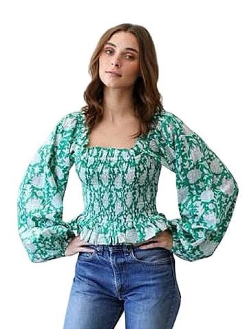 mille Resort & Travel Long Sleeve Blouse (view 1)