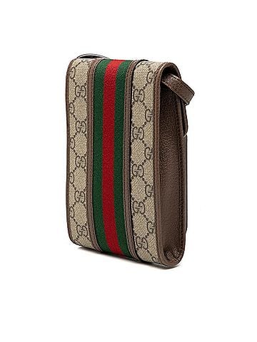 Gucci Gucci GG Supreme Ophidia Crossbody Shoulder Bag 625757 Beige Brown Leather Women's GUCCI (view 2)
