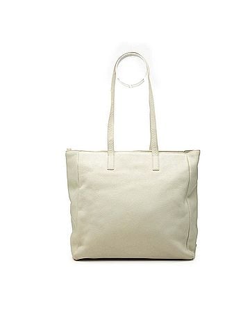 Prada Prada Triangle Logo Plate Tote Bag Shoulder BR4711 Green/White Leather Women's PRADA (view 1)