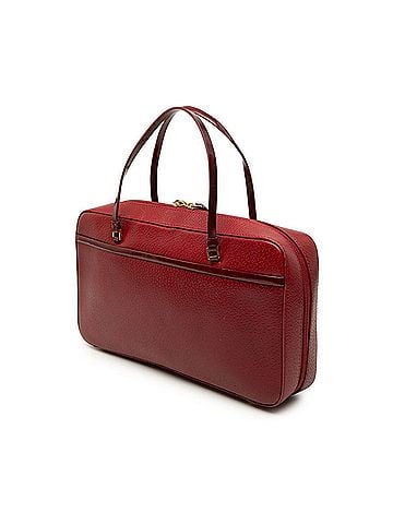 Christian Dior Christian Dior Dior CD logo handbag, red leather, enamel, women's. (view 2)