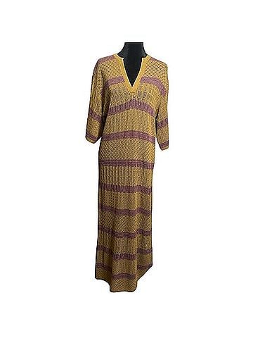 Zara Long Knit Kaftan Casual Dress (view 1)
