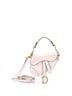 Christian Dior 100% Leather White Saddle Handbag with Strap Leather Micro One size - photo 1