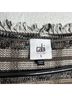 CAbi 100% Cotton Plaid Black Gray White Cardigan Size L - photo 3