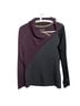 Smartwool 100% Merino Color Block Purple Gray Pullover Sweater Size L - photo 1
