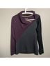 Smartwool 100% Merino Color Block Purple Gray Pullover Sweater Size L - photo 9