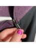 Smartwool 100% Merino Color Block Purple Gray Pullover Sweater Size L - photo 8