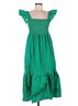 o.p.t Solid Green Casual Dress Size M - photo 1