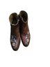Shyanne 100% Leather Brown Ankle Boots Size 6 1/2 - photo 1