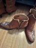 Shyanne 100% Leather Brown Ankle Boots Size 6 1/2 - photo 4