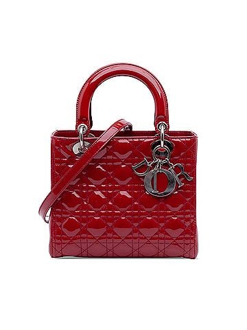 Dior Medium Patent Cannage Lady Dior (view 1)