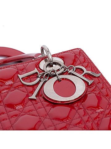 Dior Medium Patent Cannage Lady Dior (view 2)