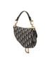 Dior 100% Canvas Blue Mini Oblique Canvas Saddle Bag One size - photo 3