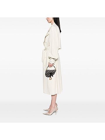 Dior Mini Oblique Canvas Saddle Bag (view 2)