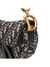 Dior 100% Canvas Blue Mini Oblique Canvas Saddle Bag One size - photo 8