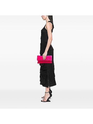 Chanel Quilted Velvet CC Beauty Foldover Clutch (view 2)