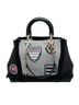 Dior 100% Denim Black Denim Patch D Light Satchel One size - photo 1
